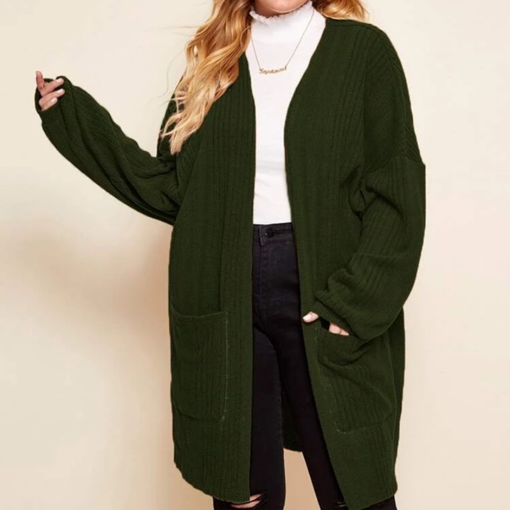 Olive Green Cardigan